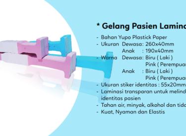 Gelang pasien laminasi