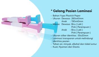 Gelang pasien laminasi